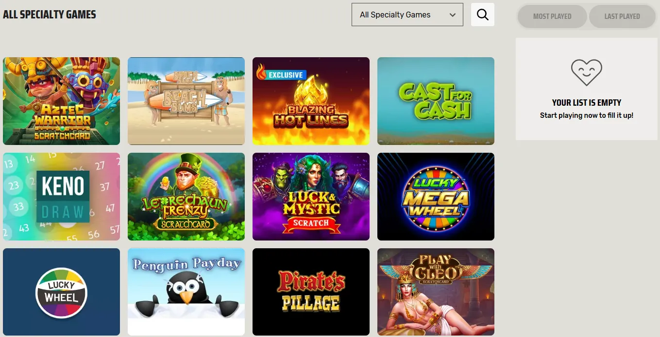 ignition casino specialty games 5