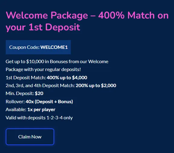 onlinecasinogames welcome bonus 1