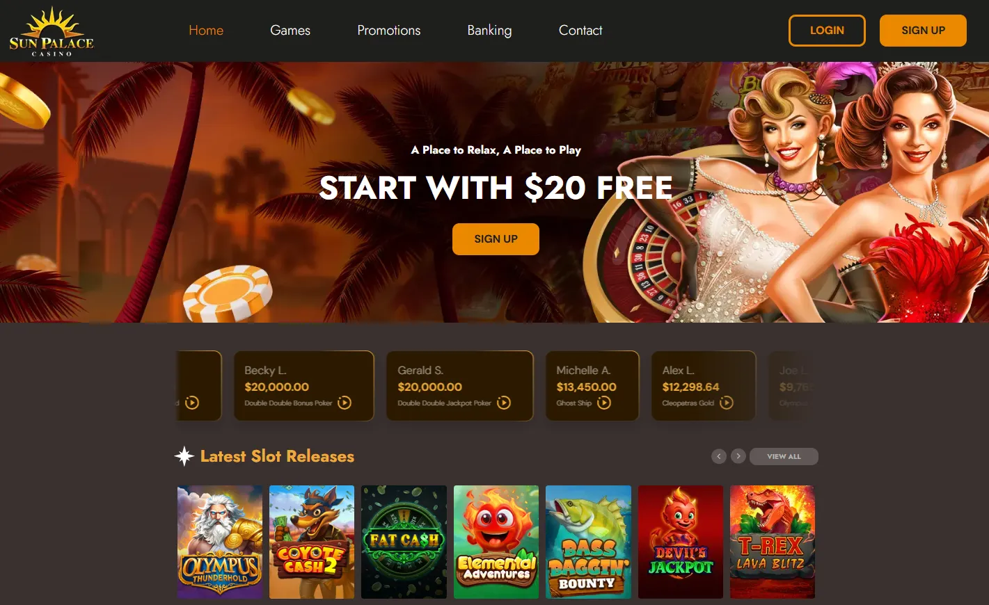 sun palace homepage 1