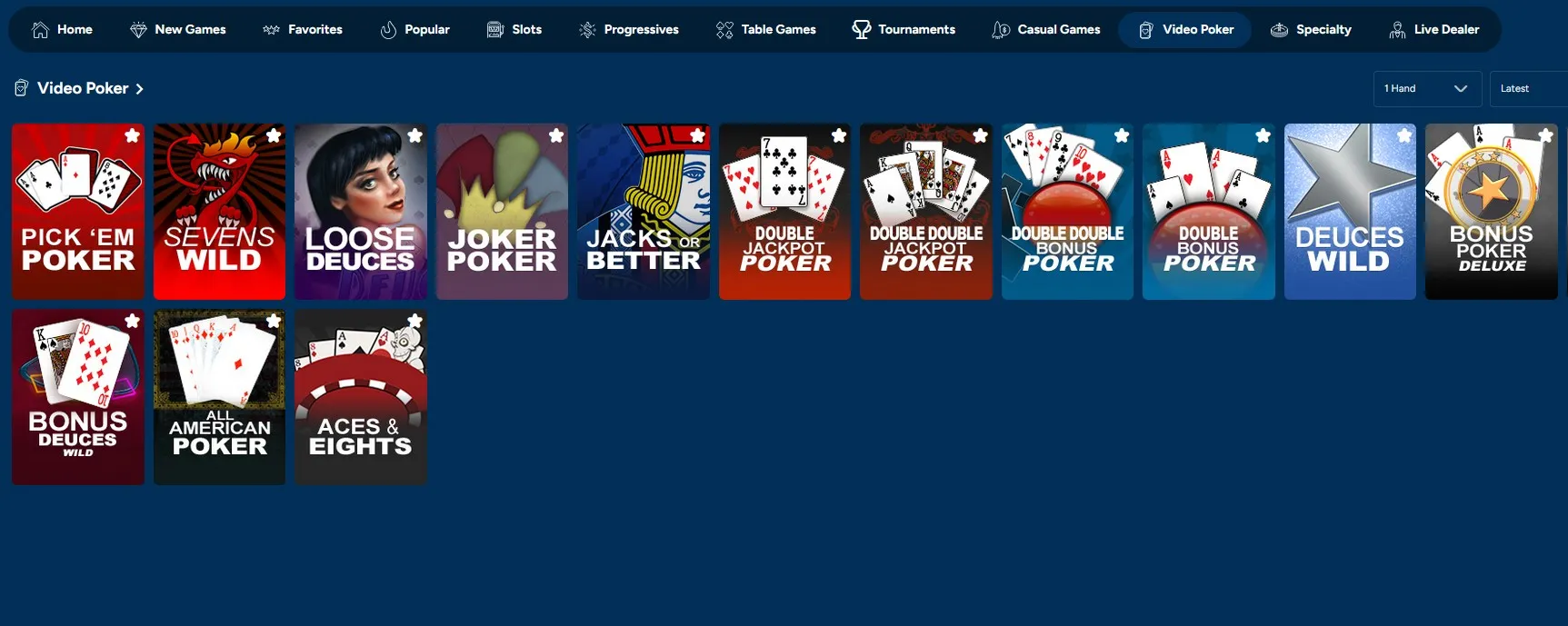 vco video poker 3