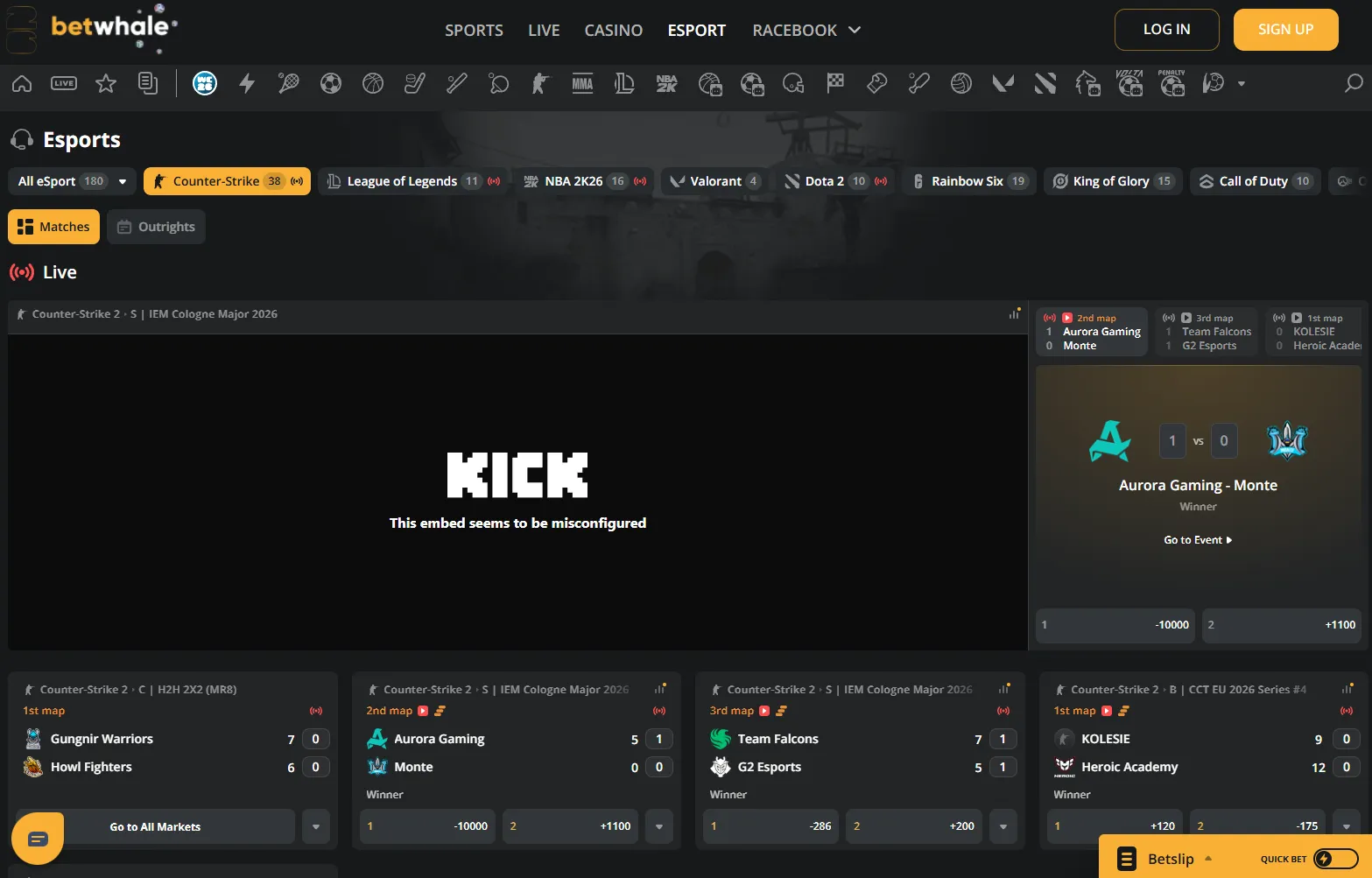BetWhale esports 4