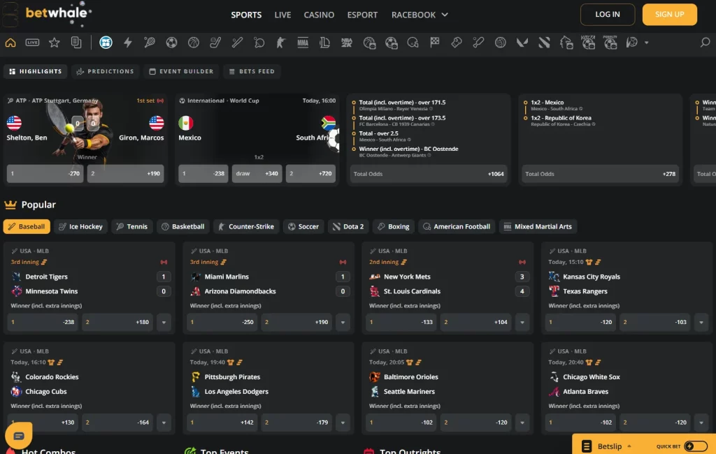 BetWhale sportsbook