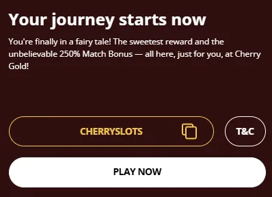 Cherry Gold Casino bonus 1 2