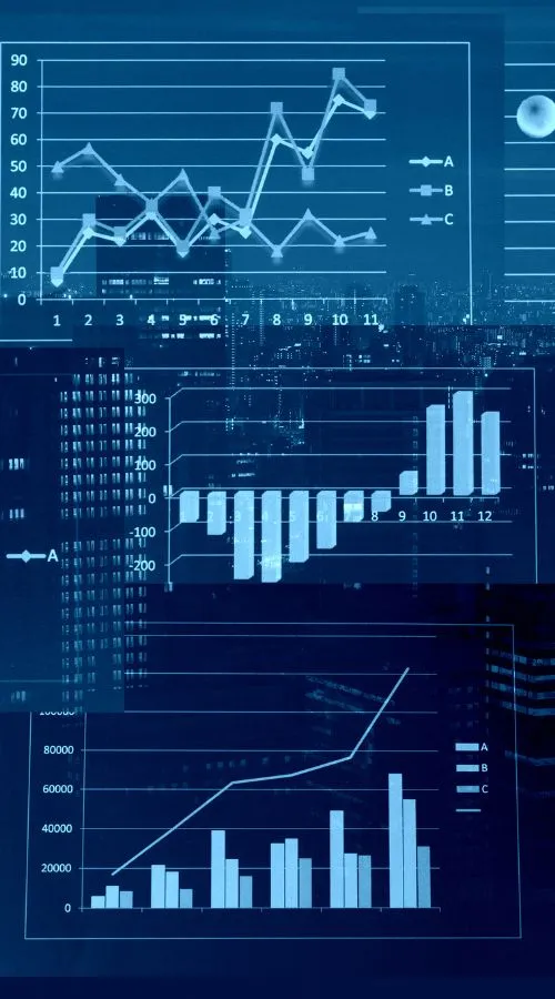 Stock graph image