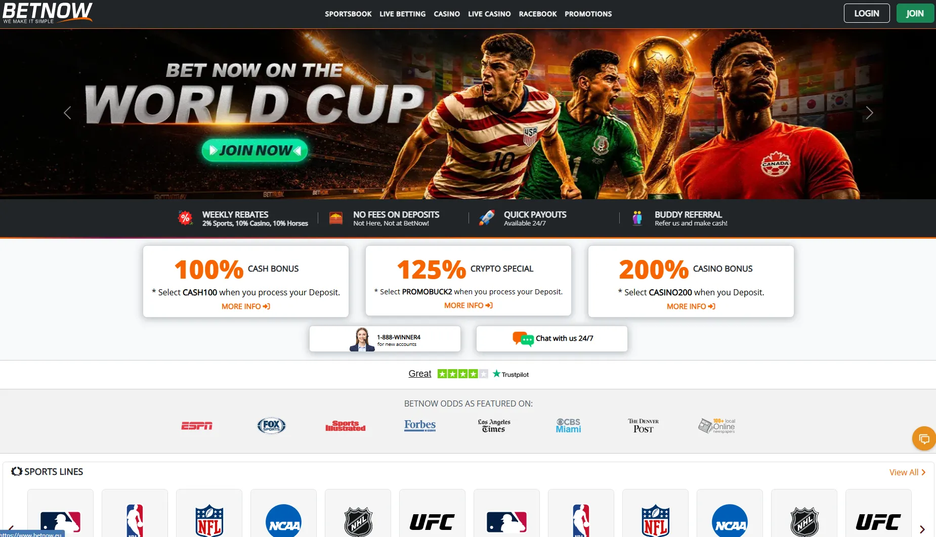 betnow homepage 1
