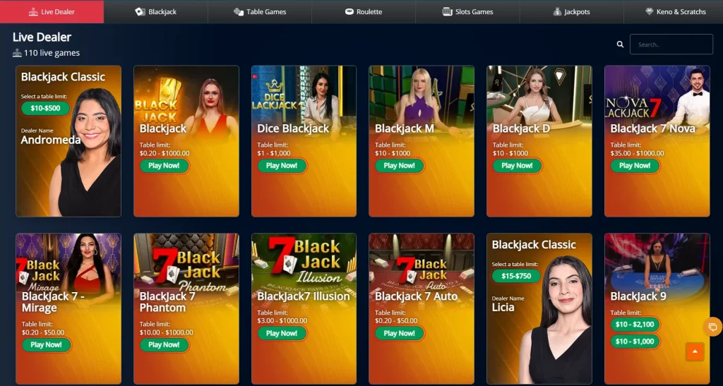 betnow live dealer