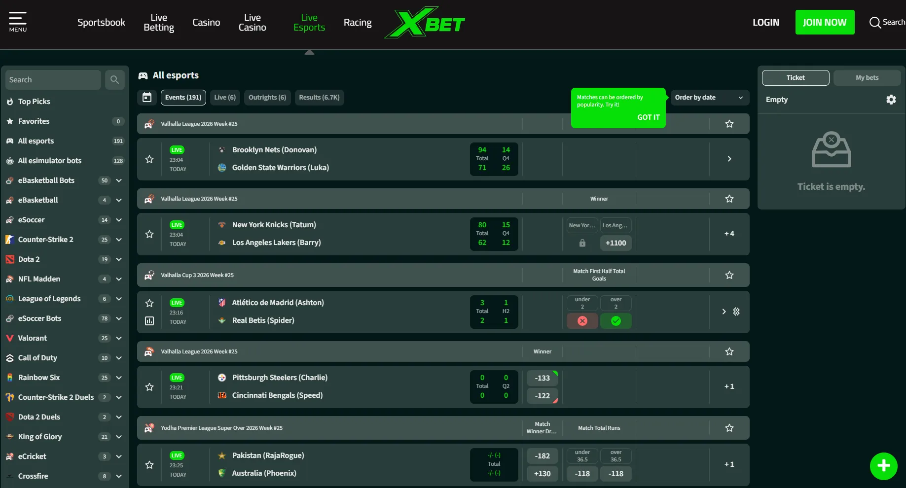 xbet esports 5