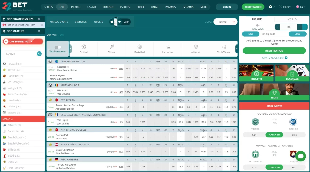 22bet sportsbook