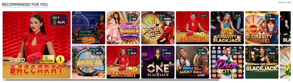 IviBet Casino live dealer