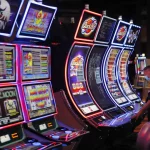 Row of slot machines