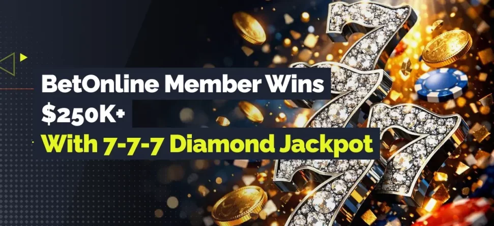 BetOnline Diamond Super 7's jackpot winner
