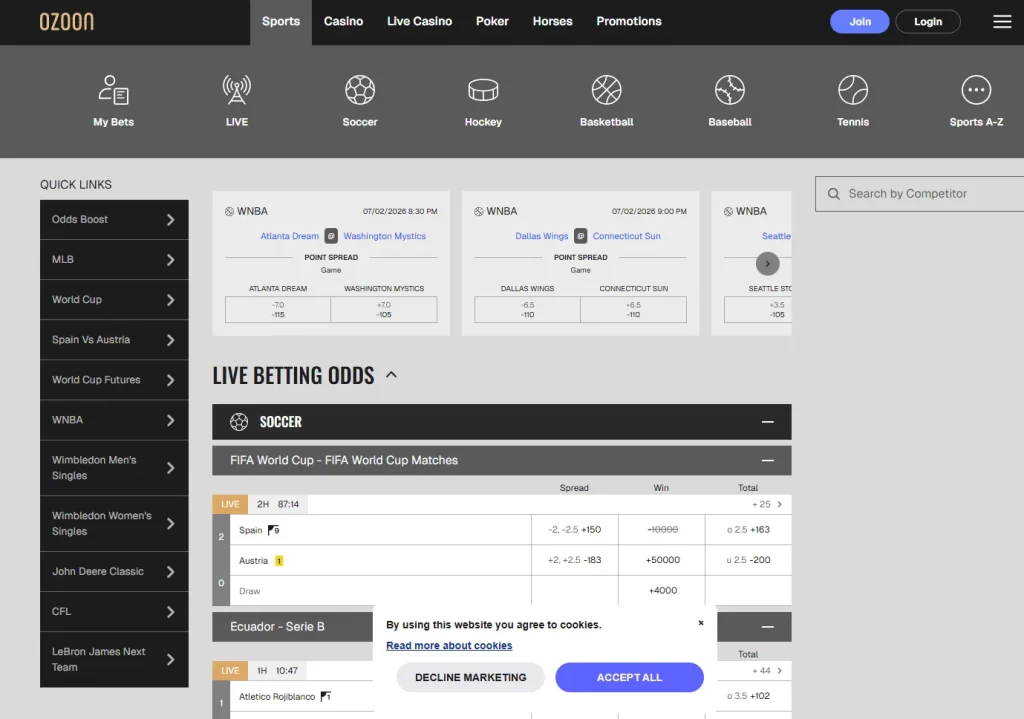 ozoon sportsbetting