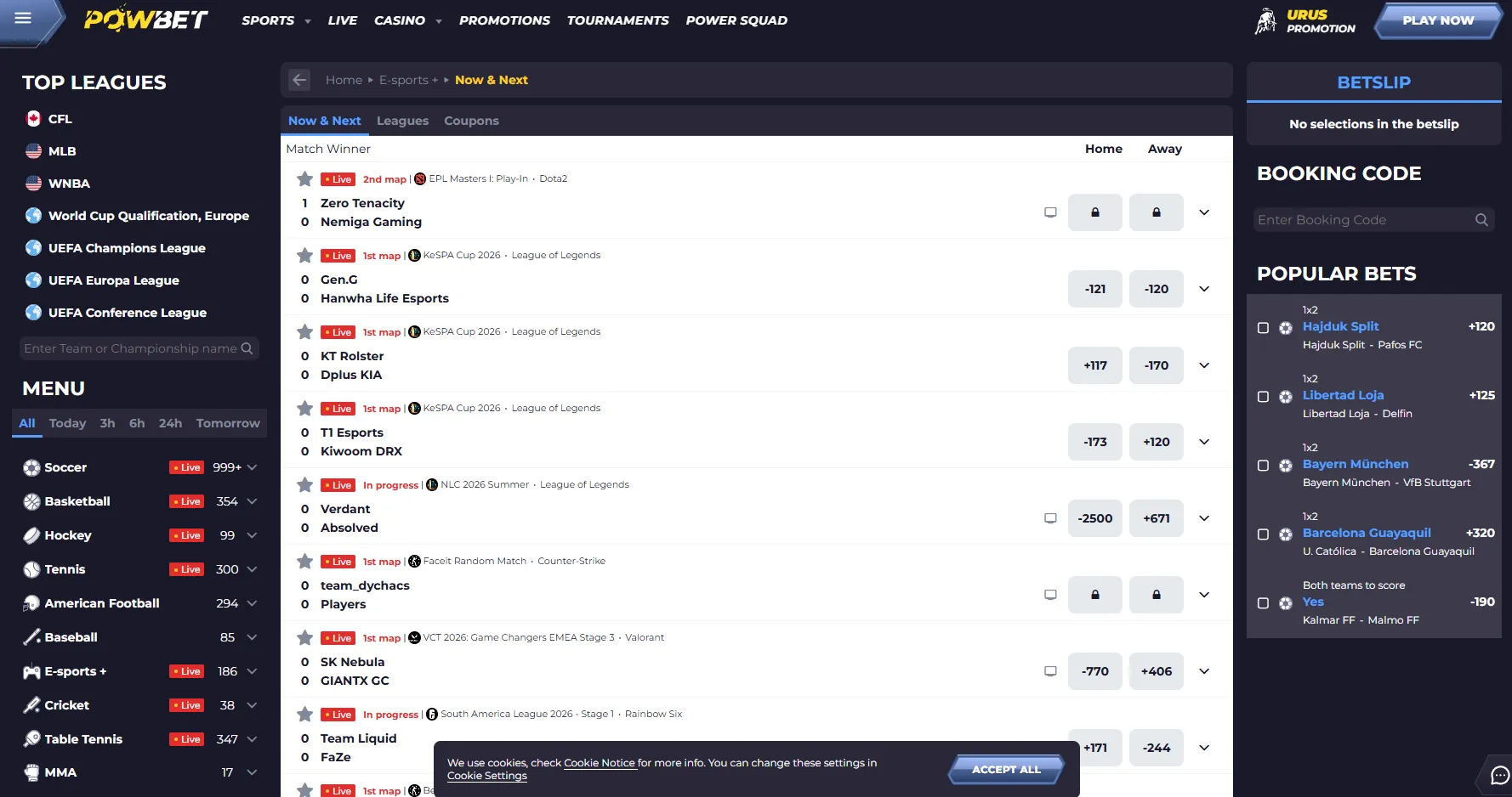 powbet esports 2
