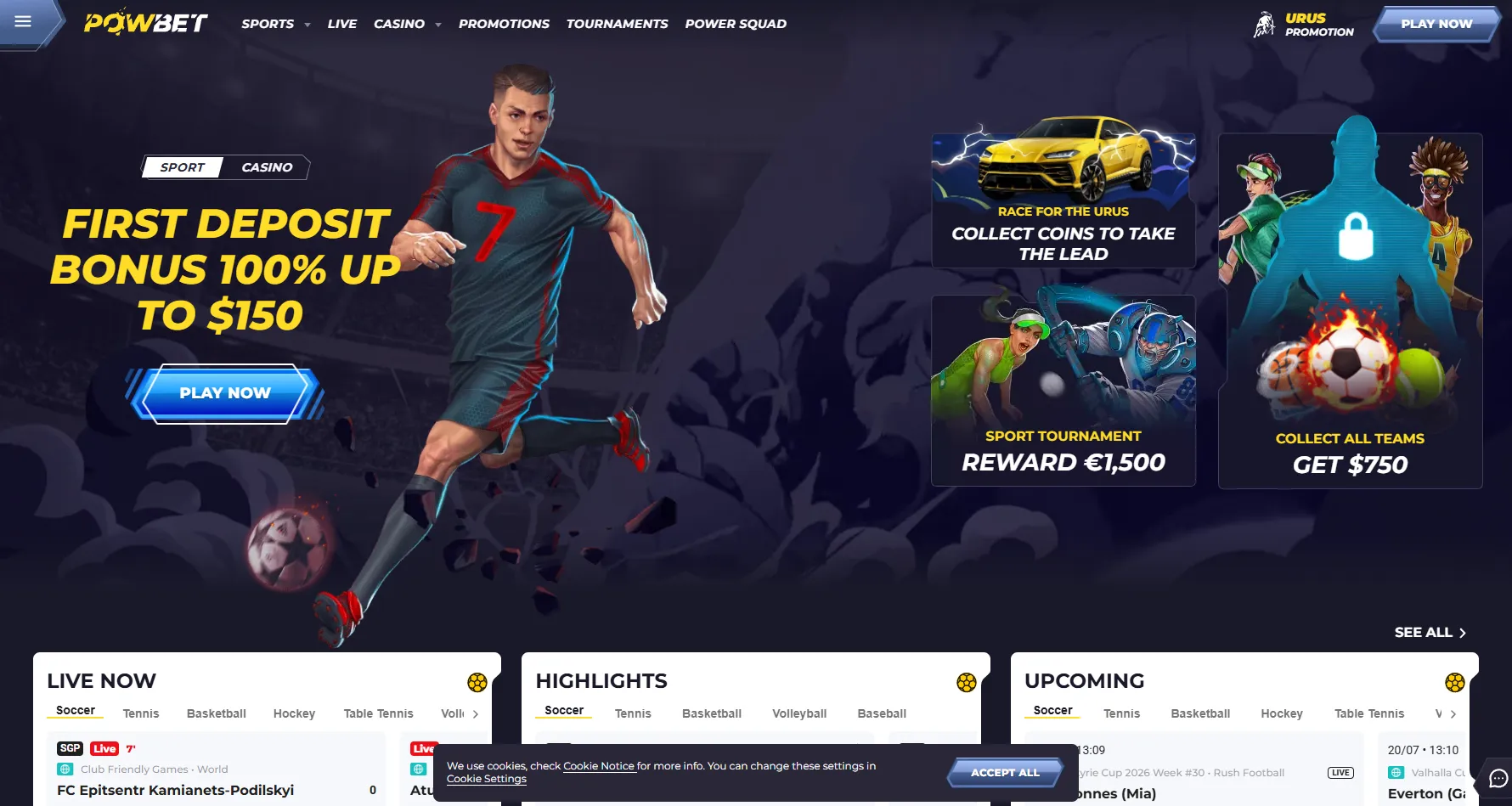 powbet homepage 1