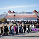 Line of customers outside casino