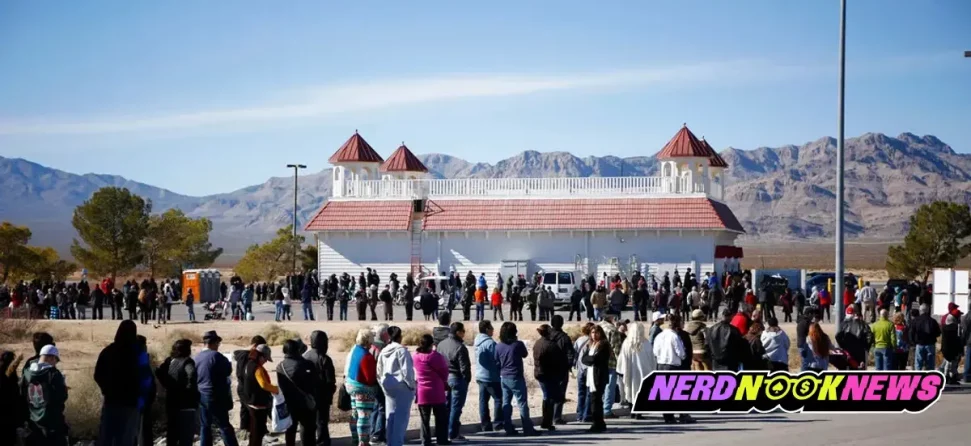 Line of customers outside casino