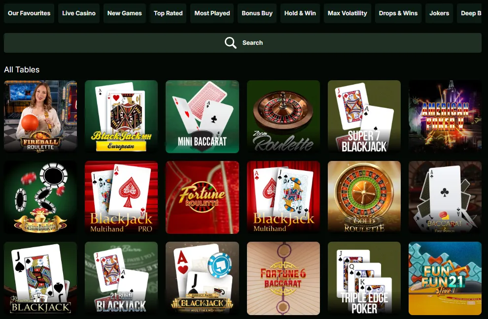 slotmonkey.io table games 2