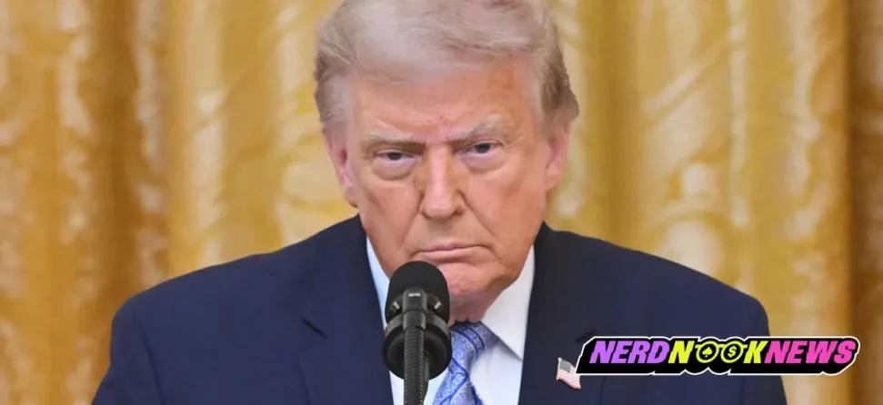Trump at podium
