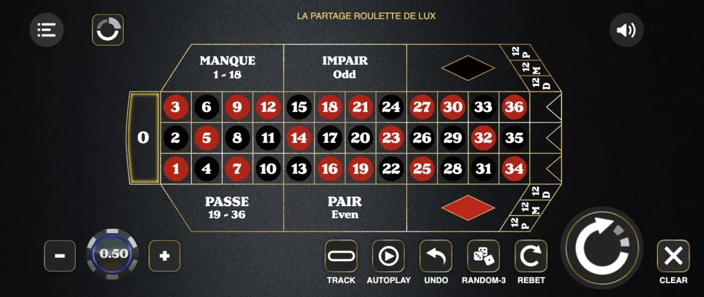 La Partage Roulette de Lux by Dicelabs