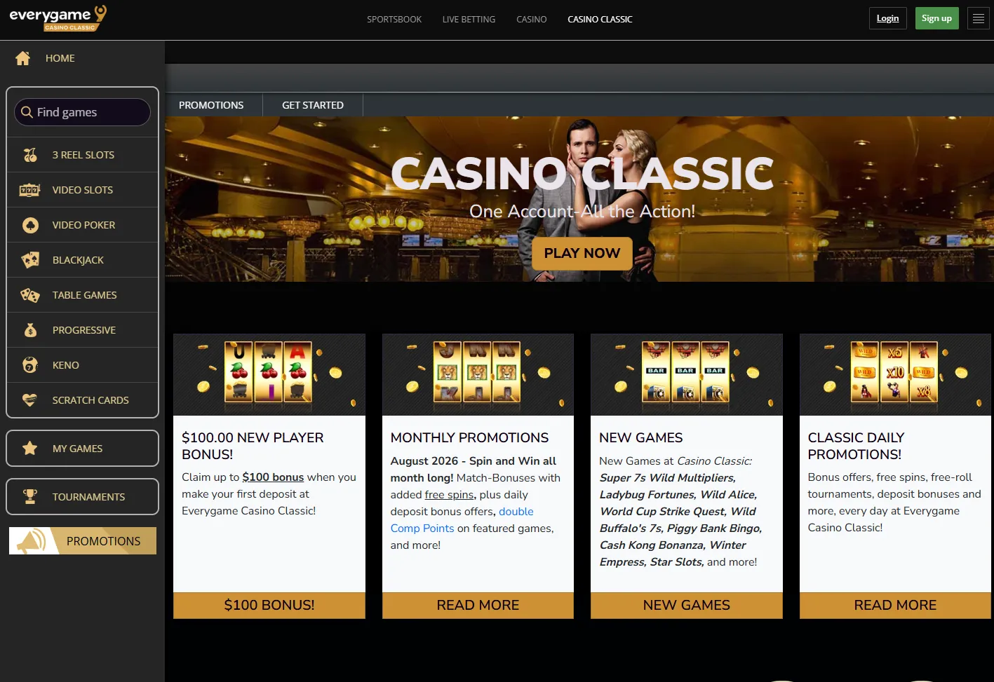 everygame homepage classic 2
