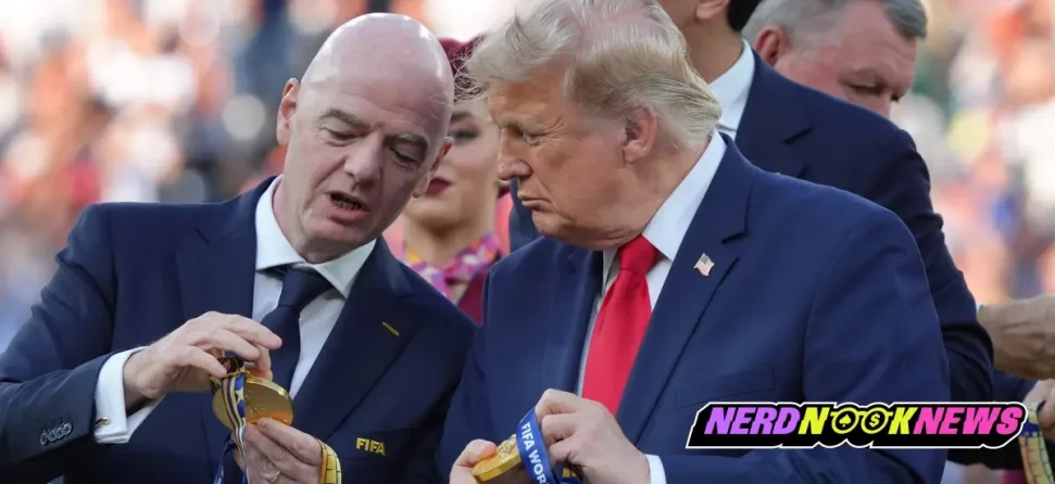 FIFA president Infantino and President Trump