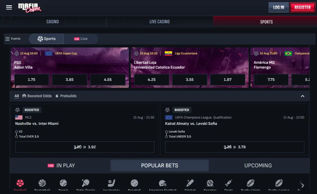 mafia casino sportsbook