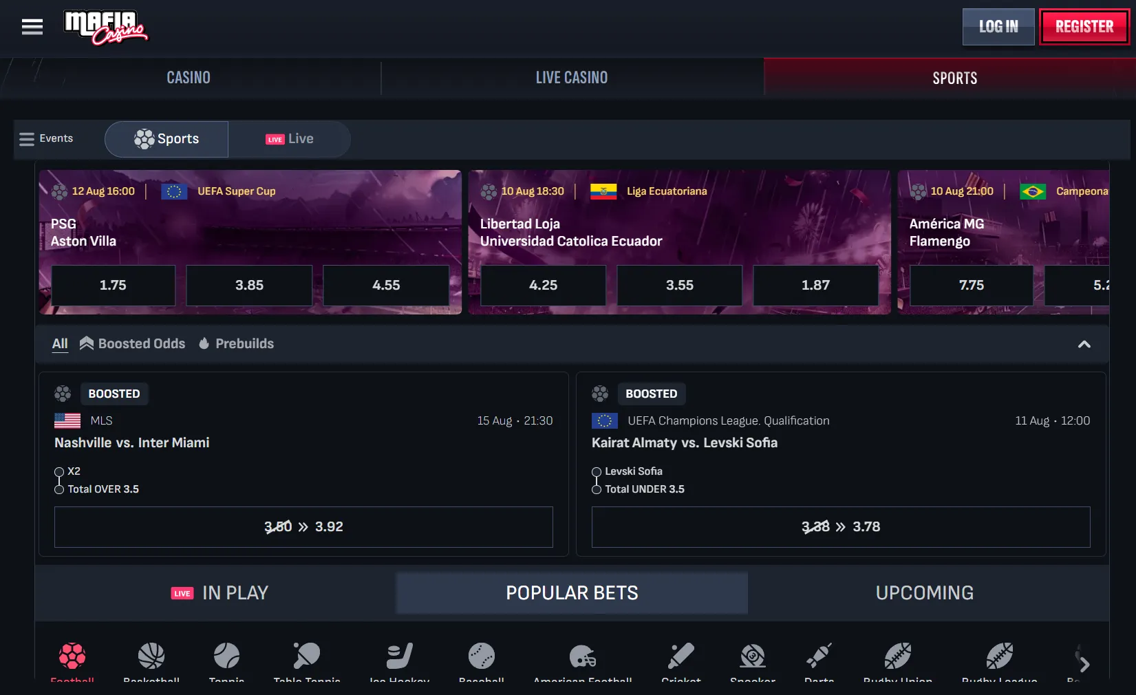 mafia casino sportsbook 5