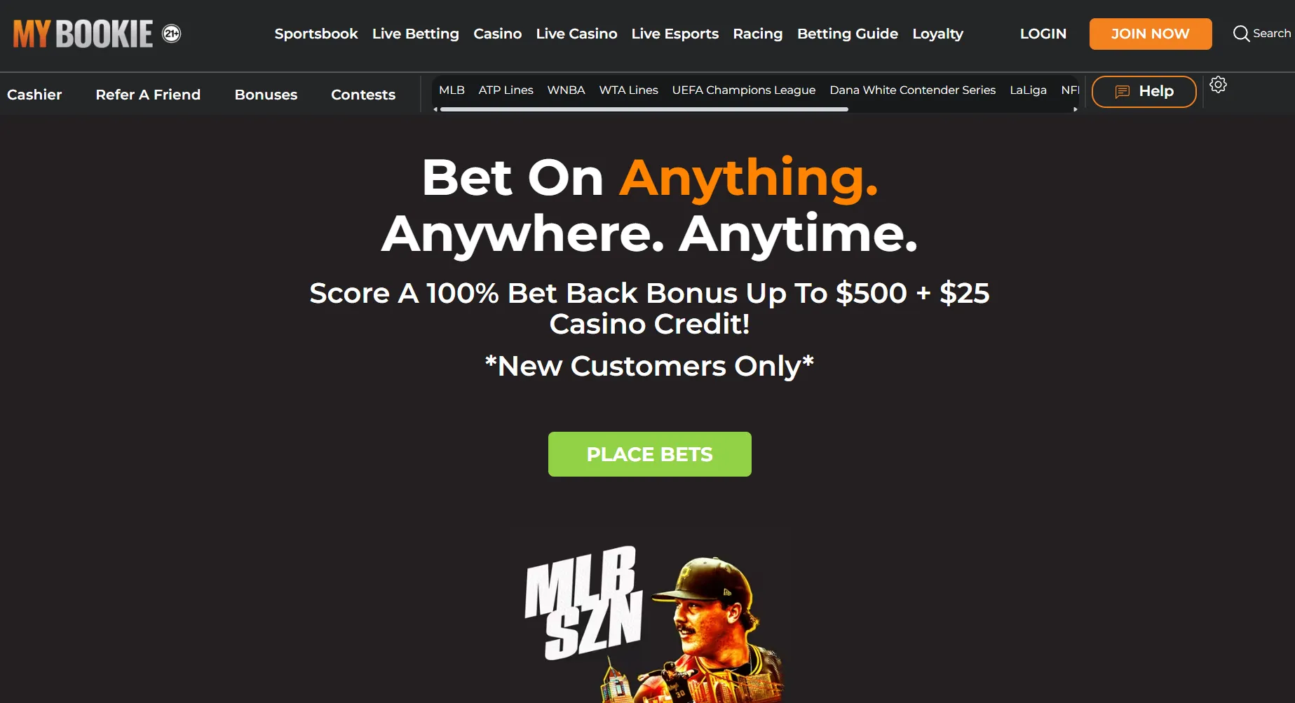 mybookie homepage 1
