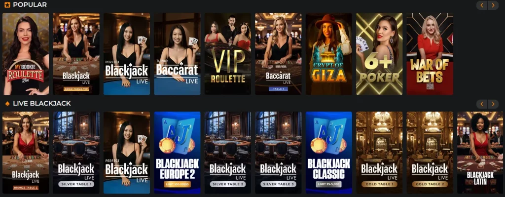 mybookie live dealer