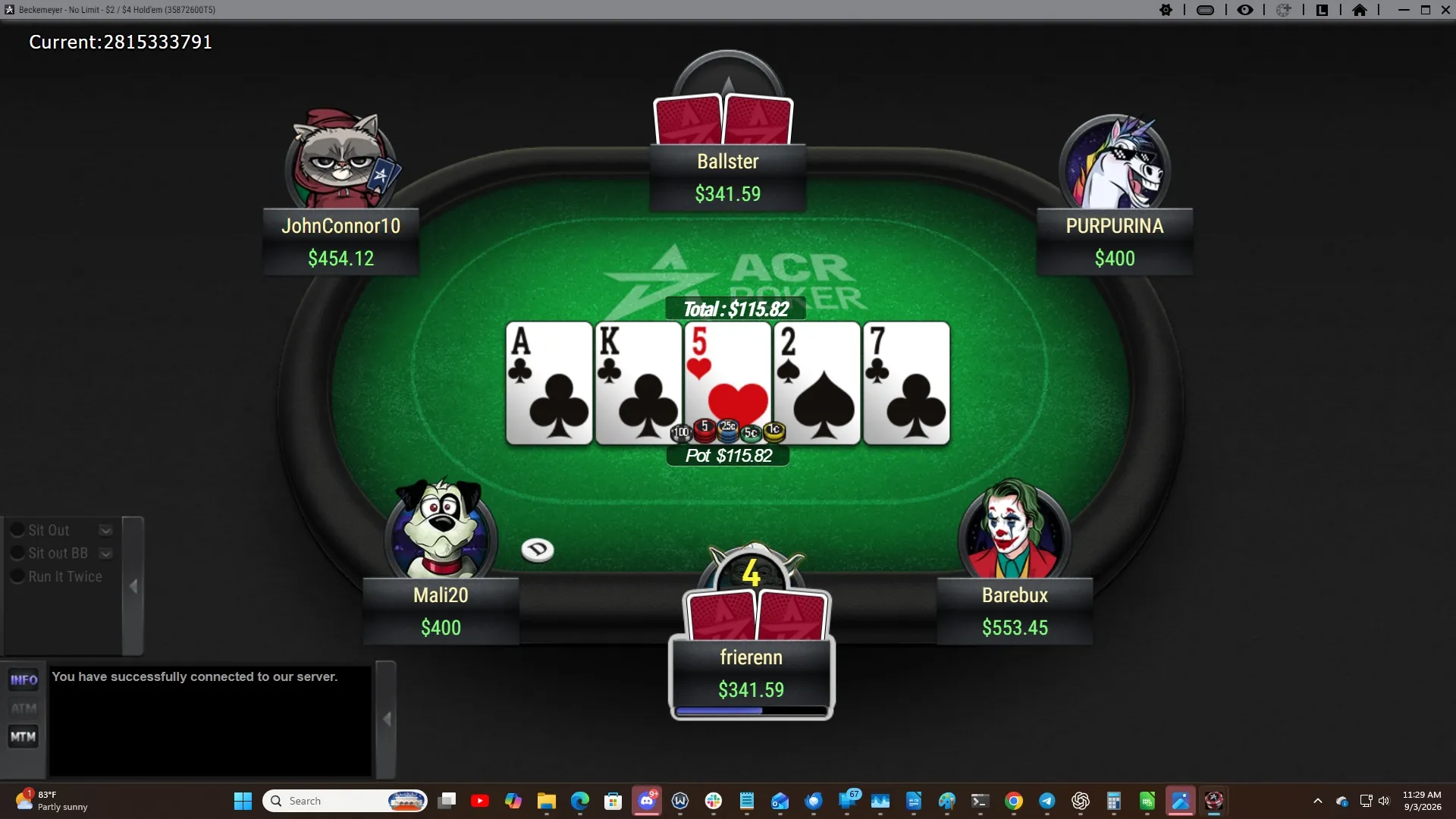 ACR Poker Game 5