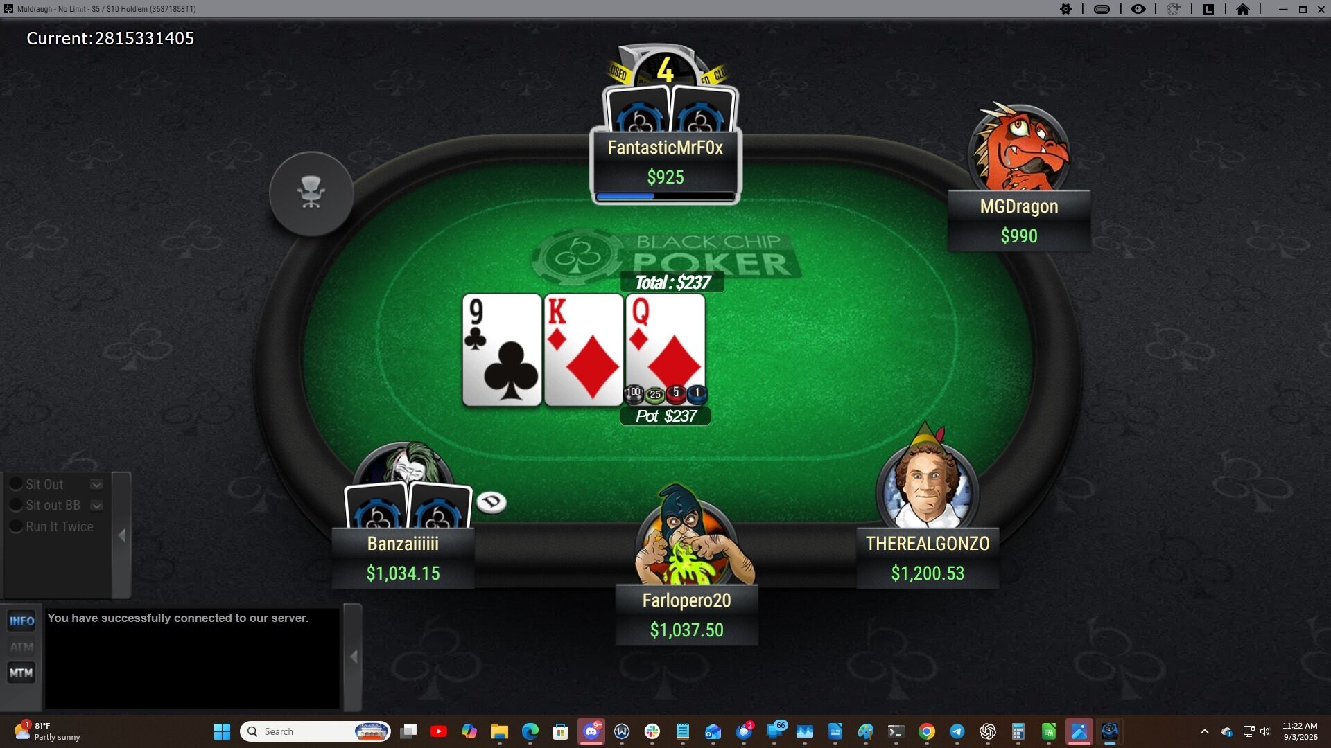 Black Chip Game 6