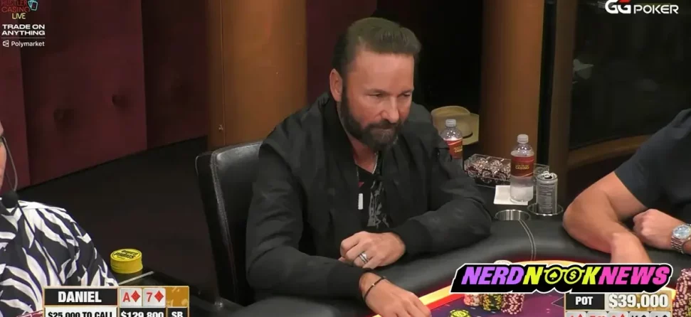 Daniel Negreanu playing on Hustler Casino Live