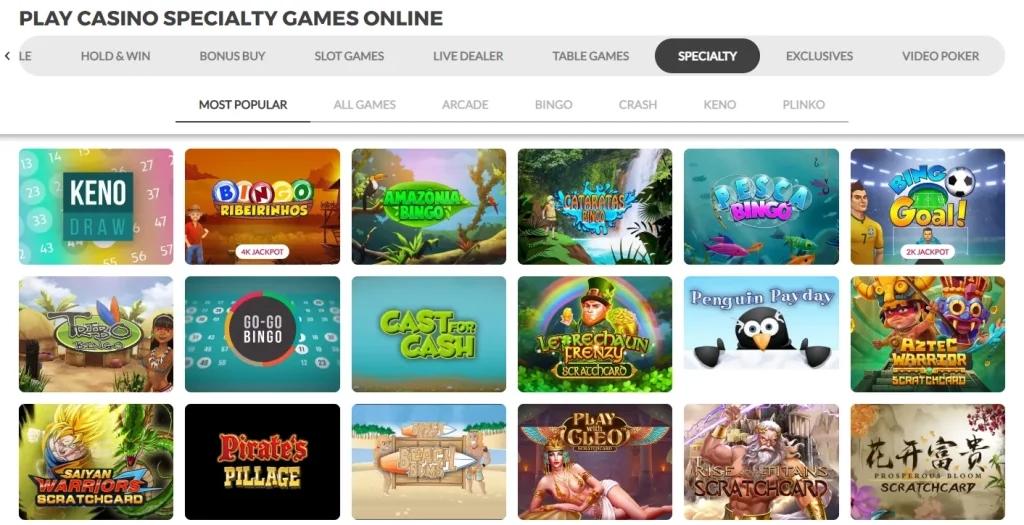 slots.lv specialty games