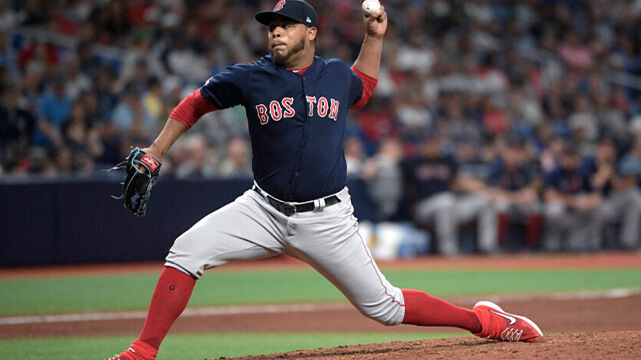Boston Red Sox Player on Field