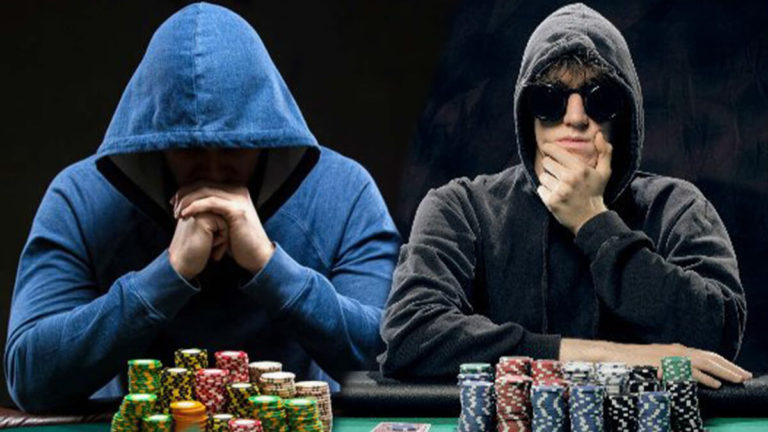 Two Gamblers with Hoodies