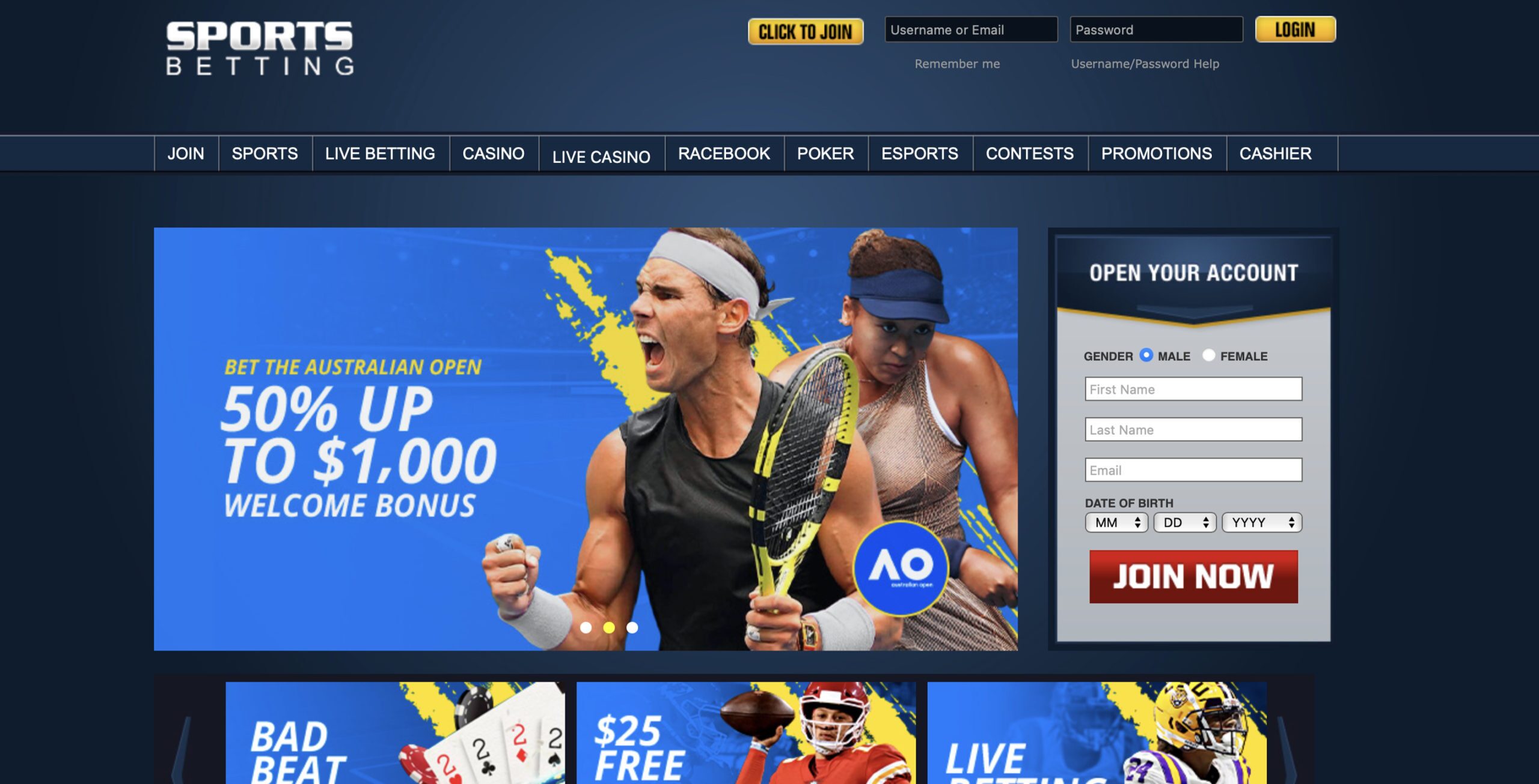 SportsBetting Screenshot