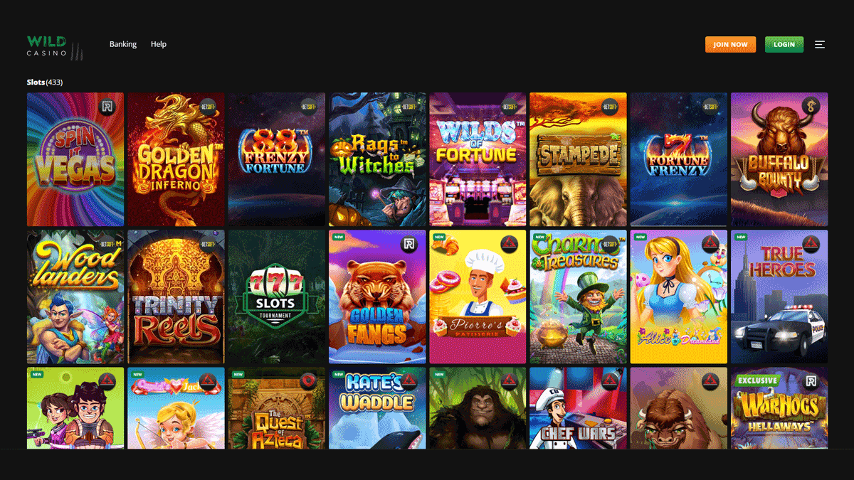 Wild Casino Slot Games