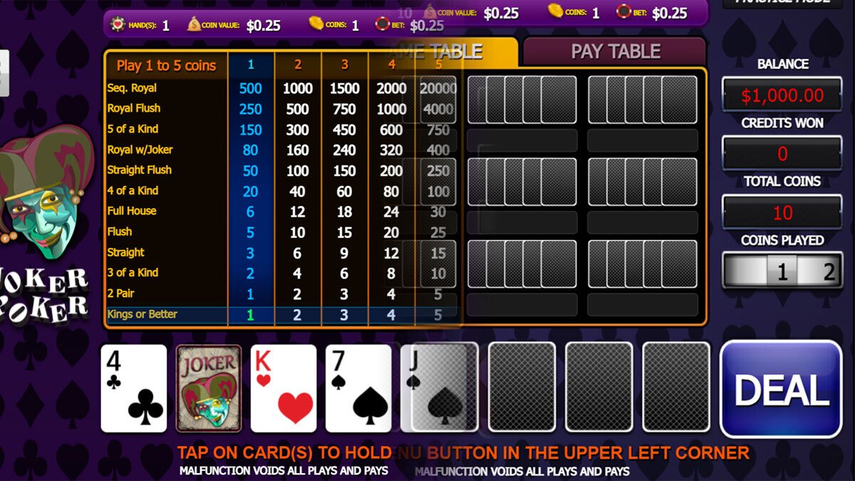 Two Online Video Poker Games