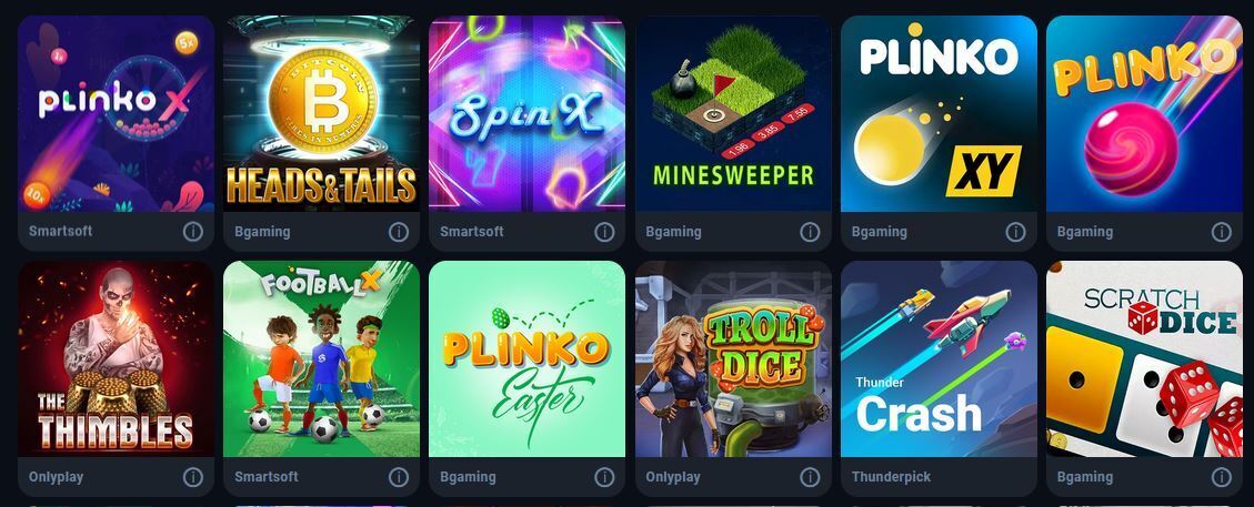 Thunderpick Casual Games