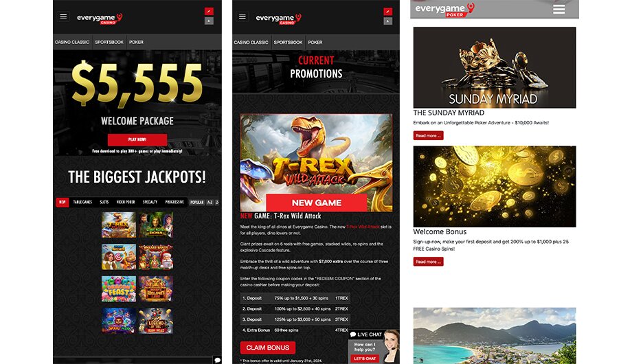 Everygame Casino Mobile