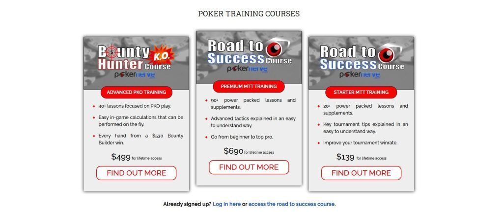 pokernerve course