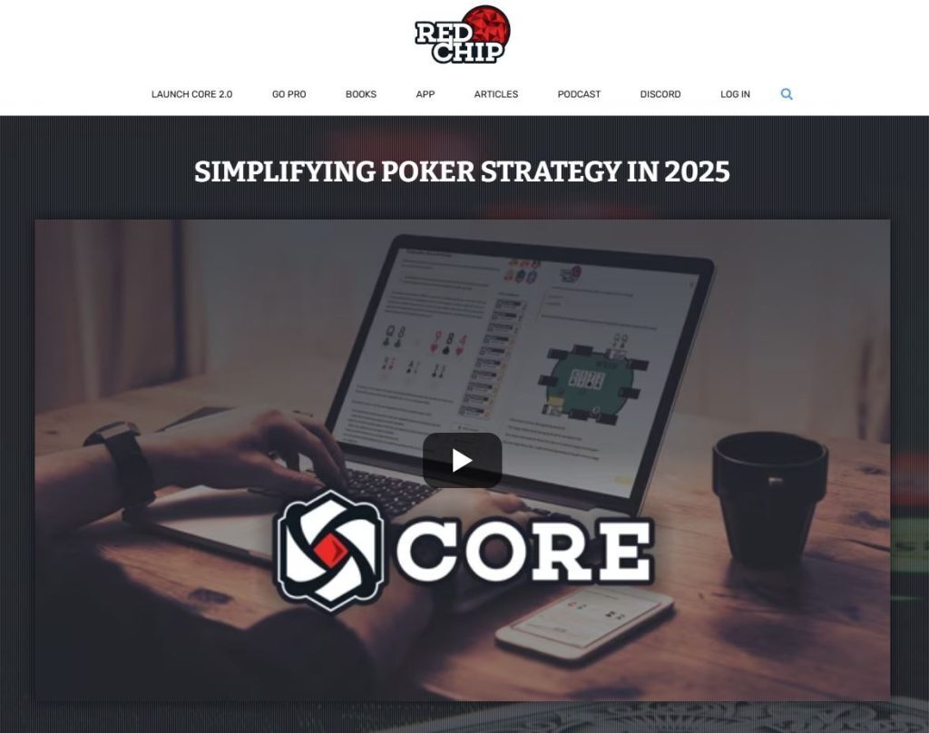 red chip poker course