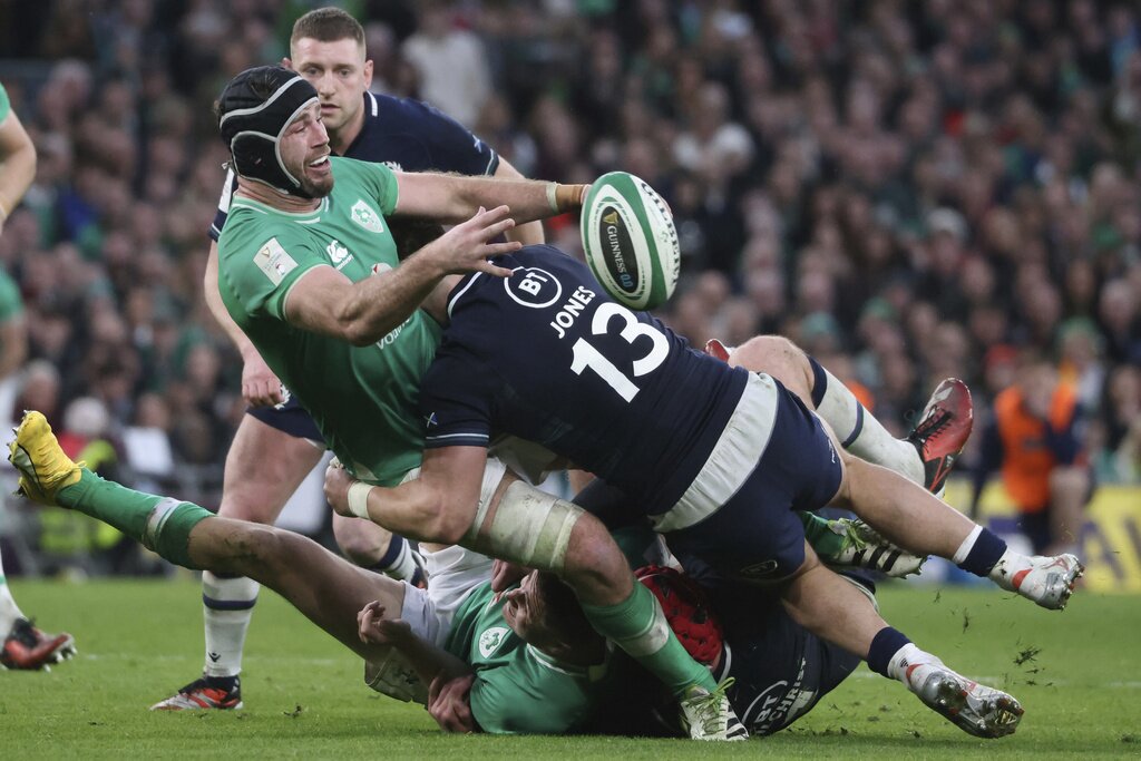 APTOPIX Ireland Scotland Six Nations Rugby
