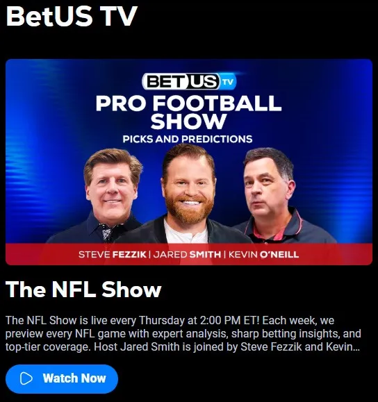 BetUS TV image