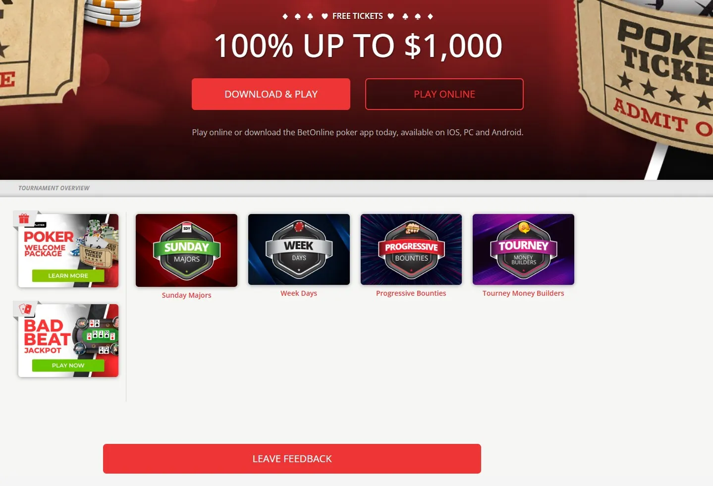 Betonline poker image
