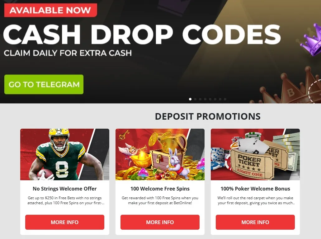 Betonline promotions image