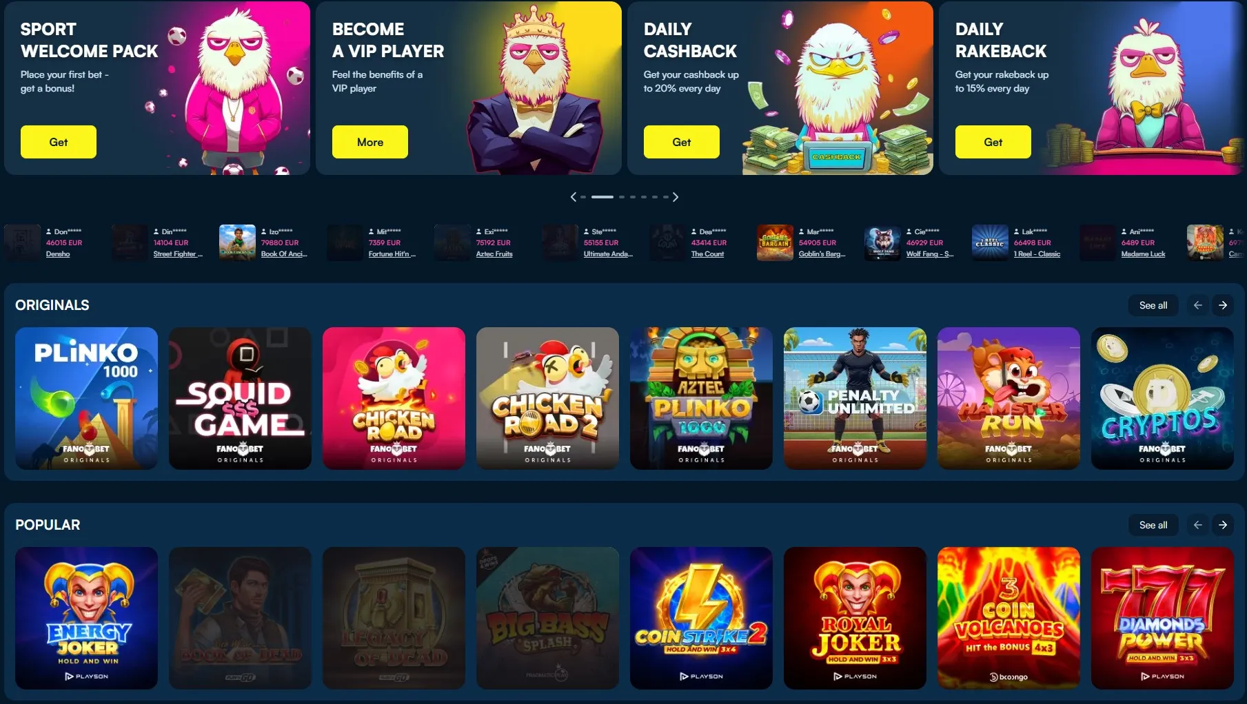 fanobet casino image