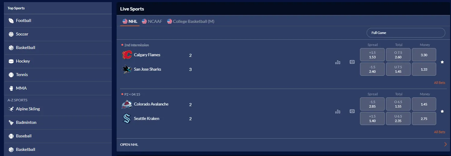 sports interaction sportsbook 2