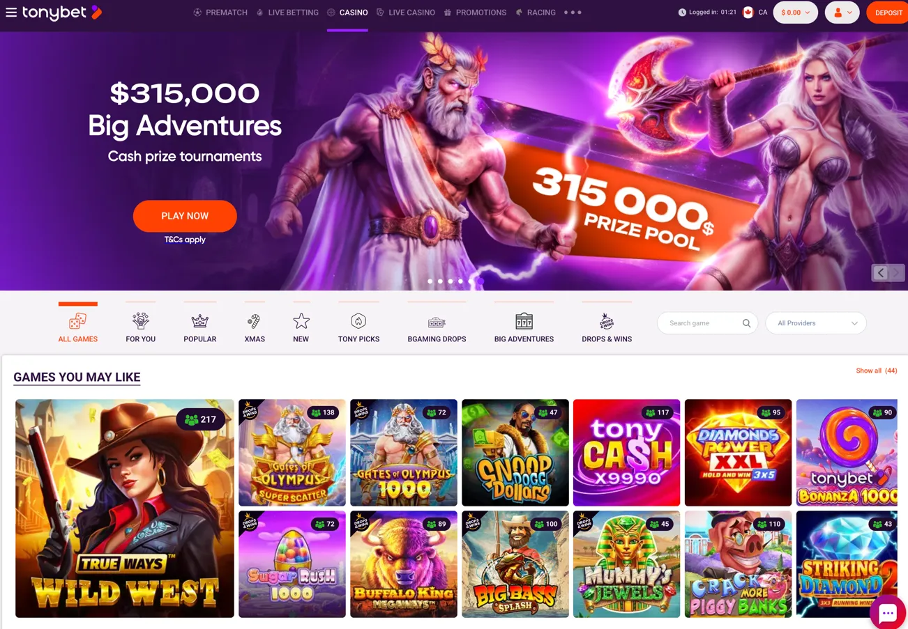 tonybet casino 1