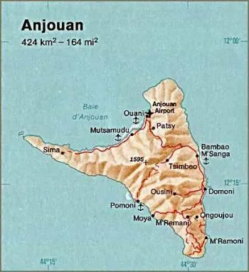 Anjouan map